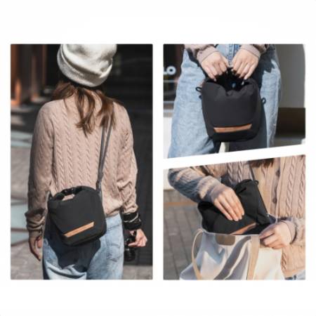 K&F Concept KF4749 Urban Wander Sling U11 5 l - torba fotograficzna typu sling (roll-top) - przykład użycia